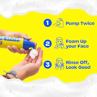 JB SKRUB The Face Wash - Gentle Facial Cleanser for Kids, Tween and Teen Boys - Fragrance-Free Foaming Face Wash with Aloe Vera & Chia Seed for Sensitive Skin - 5 Fl. Oz Avelisse