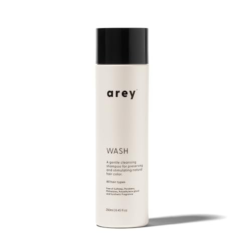 Arey Wash Shampoo for Women & Men - Delay & Reduce Signs of Aging Grey Hair, Promote Healthier Strands, Vegan & Cruelty-Free (8.45 Fl Oz, 30 Uses) Avelisse