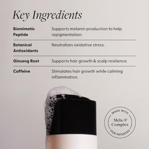 Arey Wash Shampoo for Women & Men - Delay & Reduce Signs of Aging Grey Hair, Promote Healthier Strands, Vegan & Cruelty-Free (8.45 Fl Oz, 30 Uses) Avelisse