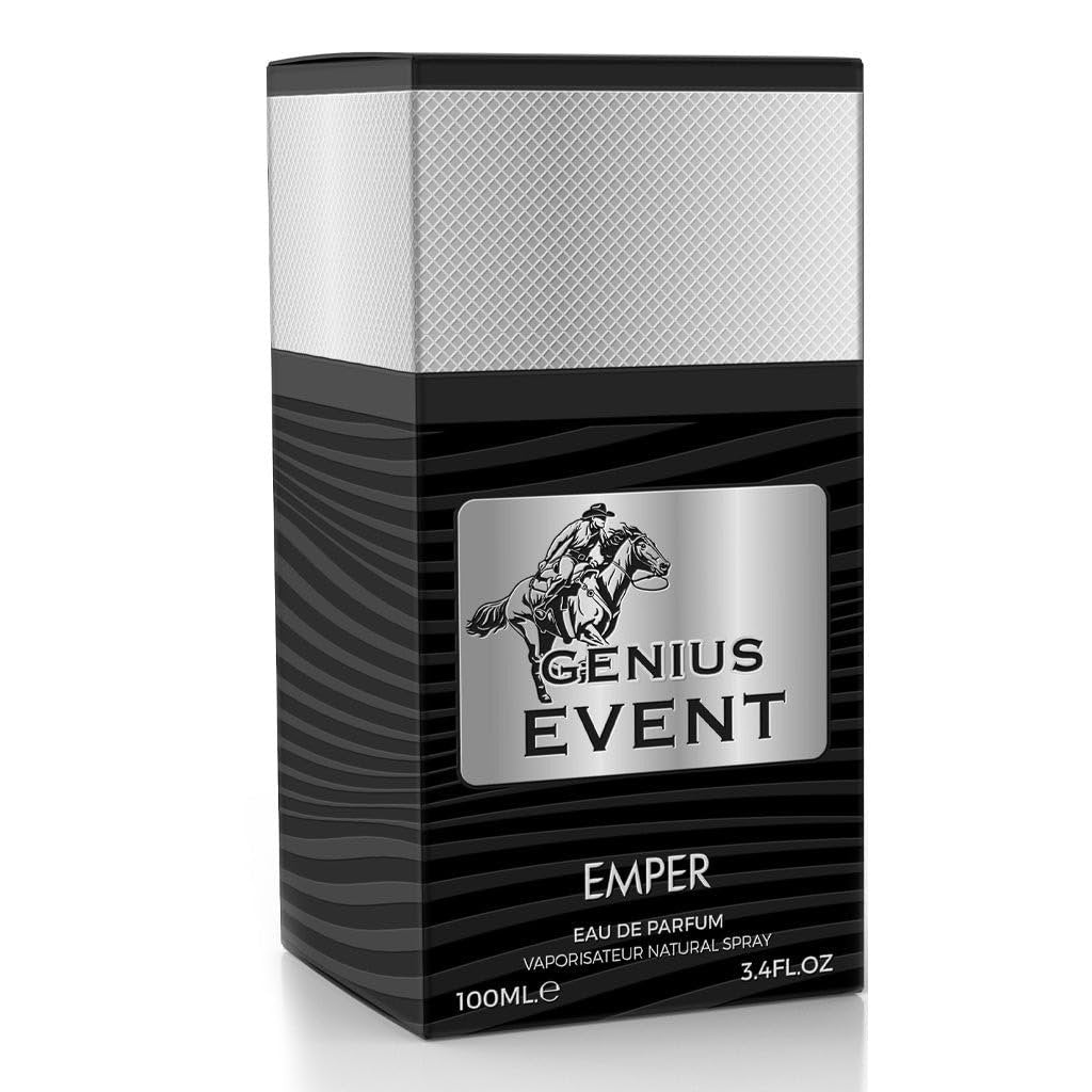 Emper Genius Event Eau de Toilette for Men - 100ml (3.4 fl oz) - Long-Lasting Fresh Scent - görsel 5