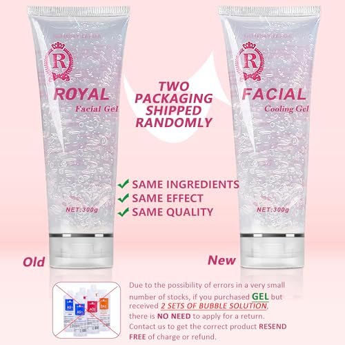 YMEYFAN 3-Pack Conductive Gel for Hair Removal & Skin Care – Cooling, Moisturizing Gel for Facial & Body Devices – 900ml (30.4 oz Total) Avelisse