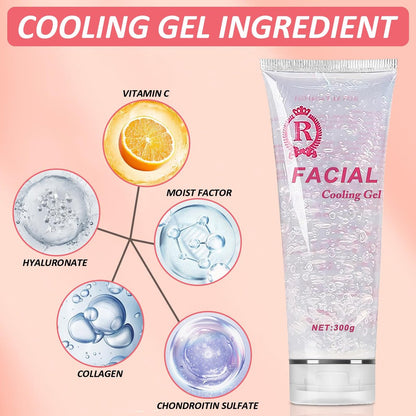 YMEYFAN 3-Pack Conductive Gel for Hair Removal & Skin Care – Cooling, Moisturizing Gel for Facial & Body Devices – 900ml (30.4 oz Total) Avelisse