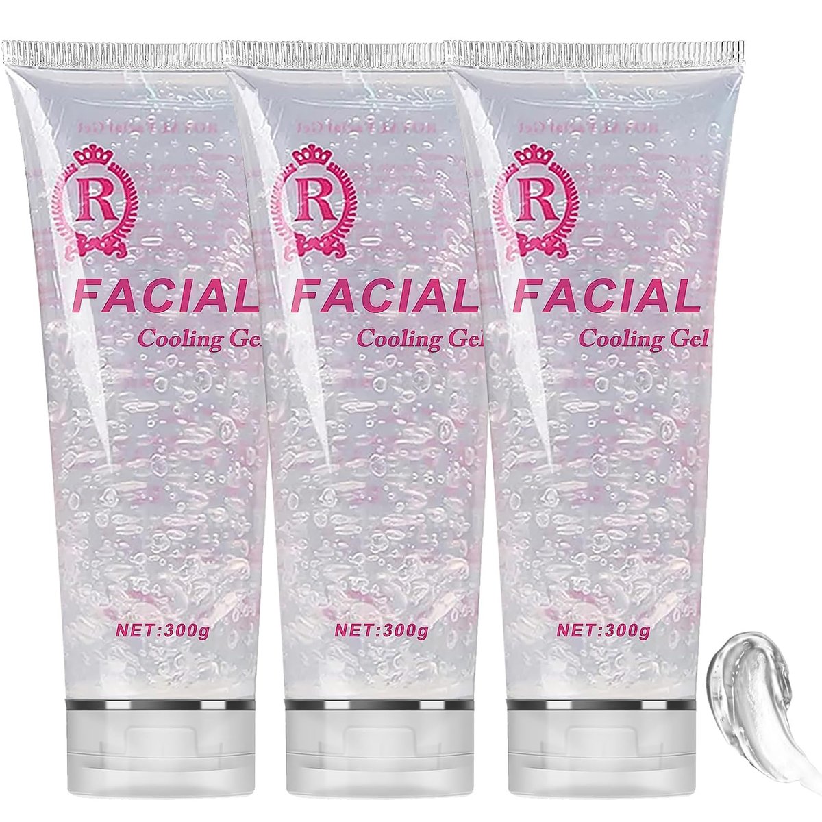 YMEYFAN 3-Pack Conductive Gel for Hair Removal & Skin Care – Cooling, Moisturizing Gel for Facial & Body Devices – 900ml (30.4 oz Total) Avelisse
