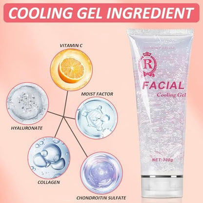 YMEYFAN 3-Pack Conductive Gel for Hair Removal & Skin Care – Cooling, Moisturizing Gel for Facial & Body Devices – 900ml (30.4 oz Total) Avelisse
