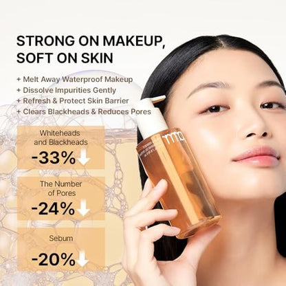 Primera Oil to Foam Cleanser – Korean Deep Cleansing Oil for Makeup Removal, Blackheads, and Pore Care with Hyaluronic Acid (200ml / 6.76 fl oz) Avelisse