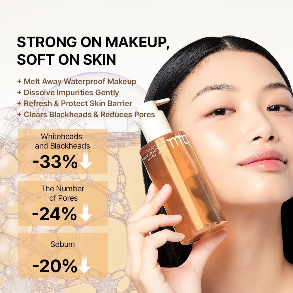 Primera Oil to Foam Cleanser – Korean Deep Cleansing Oil for Makeup Removal, Blackheads, and Pore Care with Hyaluronic Acid (200ml / 6.76 fl oz) Avelisse