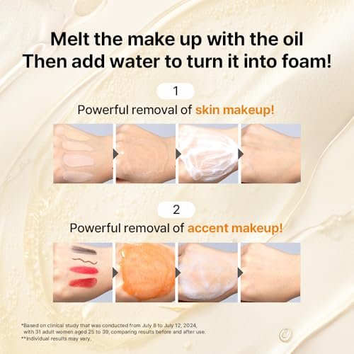 Primera Oil to Foam Cleanser – Korean Deep Cleansing Oil for Makeup Removal, Blackheads, and Pore Care with Hyaluronic Acid (200ml / 6.76 fl oz) Avelisse