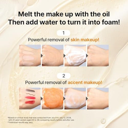 Primera Oil to Foam Cleanser – Korean Deep Cleansing Oil for Makeup Removal, Blackheads, and Pore Care with Hyaluronic Acid (200ml / 6.76 fl oz) Avelisse