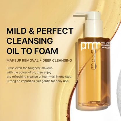 Primera Oil to Foam Cleanser – Korean Deep Cleansing Oil for Makeup Removal, Blackheads, and Pore Care with Hyaluronic Acid (200ml / 6.76 fl oz) Avelisse