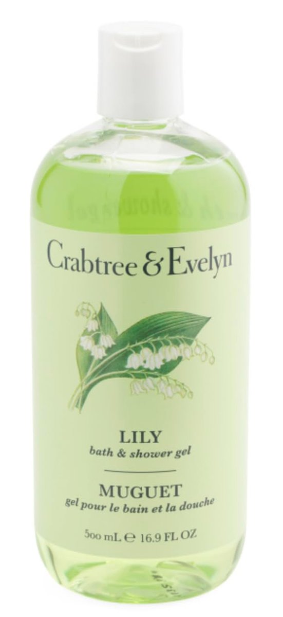 Crabtree & Evelyn Lily Bath & Shower Gel - 16.9 oz | Gentle Floral Body Wash Avelisse