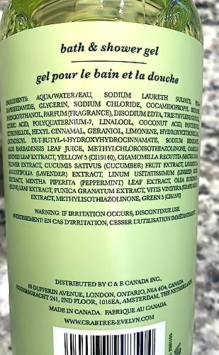 Crabtree & Evelyn Lily Bath & Shower Gel - 16.9 oz | Gentle Floral Body Wash Avelisse