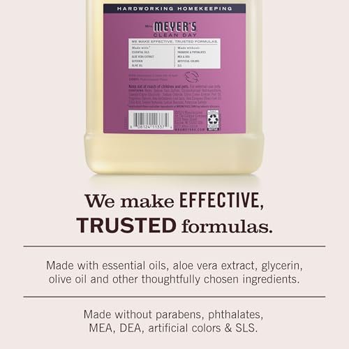 Mrs. Meyer's Clean Day Hand Soap Refill, Plum Berry Scent, 33 fl oz - görsel 5