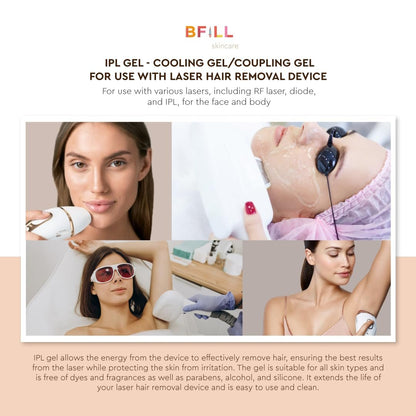Cooling Gel for Laser Hair Removal – 200 ml Coupling Gel by Meko Clinic