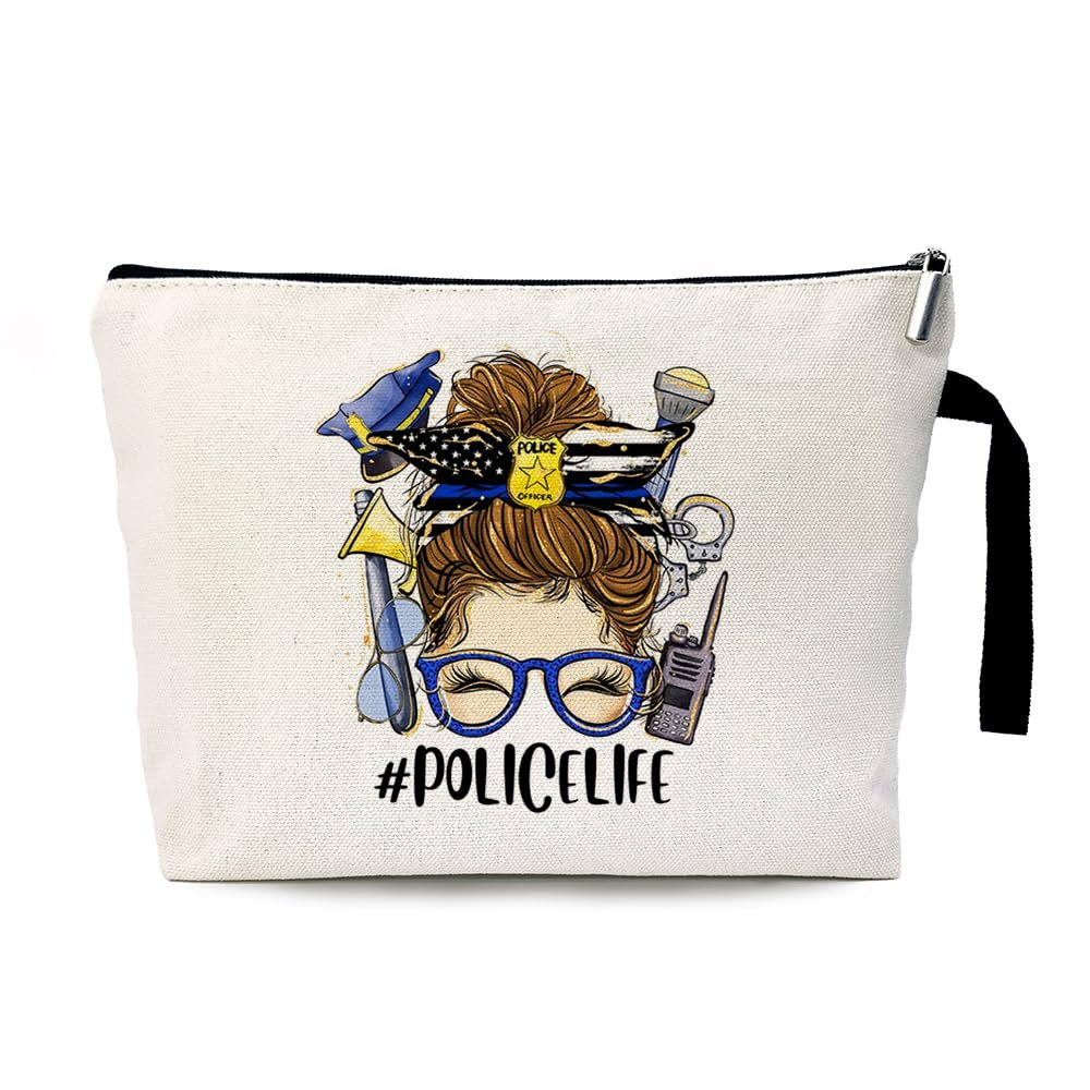 ZhantUone Police Life Cosmetic Bag – Perfect Gift for Policemen & Women, Birthday, Retirement, Academy Graduation - görsel 2