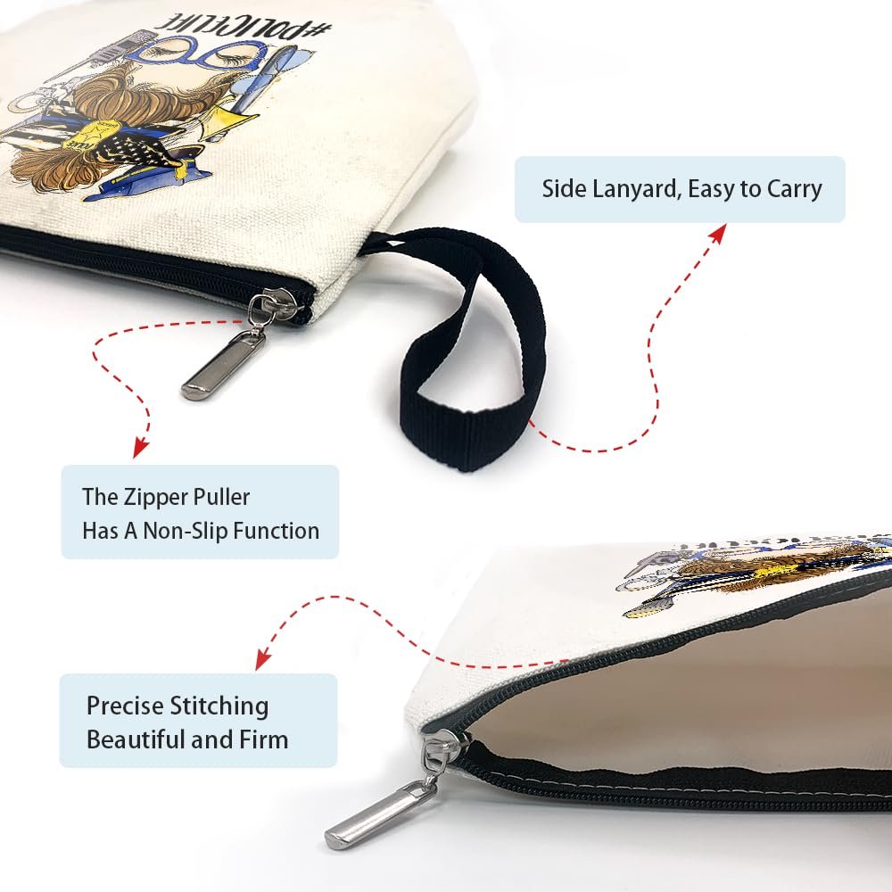 ZhantUone Police Life Cosmetic Bag – Perfect Gift for Policemen & Women, Birthday, Retirement, Academy Graduation - görsel 10