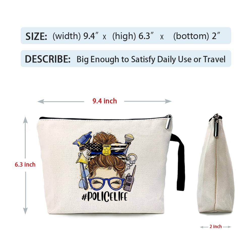 ZhantUone Police Life Cosmetic Bag – Perfect Gift for Policemen & Women, Birthday, Retirement, Academy Graduation - görsel 8