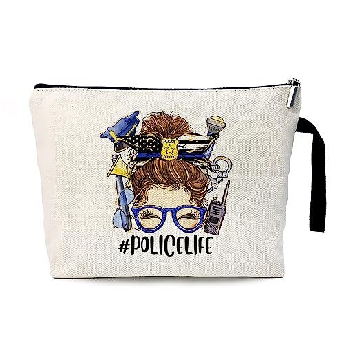 ZhantUone Police Life Cosmetic Bag – Perfect Gift for Policemen & Women, Birthday, Retirement, Academy Graduation - görsel 1
