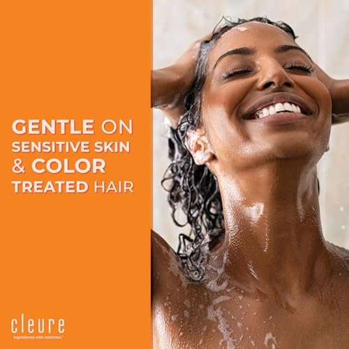 Cleure Shampoo and Conditioner Set - Sulfate Free, Fragrance Free Volumizing Shampoo & Hydrating Conditioner for Sensitive Skin, 12 Oz Each (Pack of 2) Avelisse