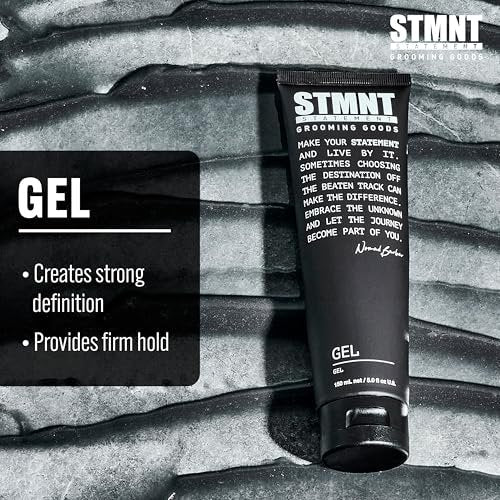 STMNT Grooming Goods Gel – Strong Definition, Long-Lasting Hold, Satin-Like Semi-Matte Finish, Easy Wash Out (5.07 Fl Oz) Avelisse