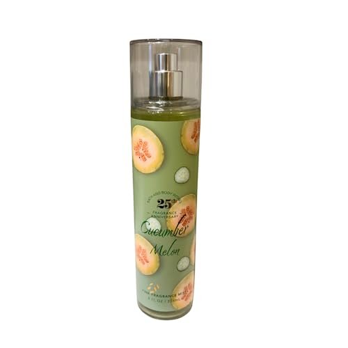 Bath & Body Works Cucumber Melon Fine Fragrance Mist 8 oz and Body Cream 8 oz Duo Avelisse