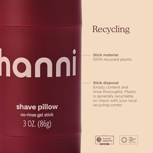 HANNI Shave Pillow – Shaving Gel for Women and Men, Hair Removal for Pubic, Body Hair or Legs, In-Shower/Waterless Razor, Travel Friendly Moisturizer, 3 oz Avelisse