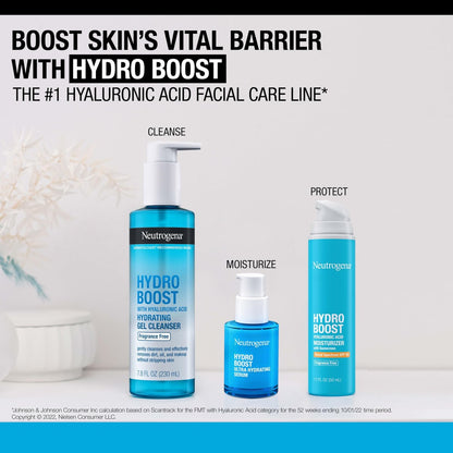 Neutrogena Hydro Boost Ultra Hydrating Serum with Hyaluronic Acid – Fragrance-Free, Non-Comedogenic Face Serum for Weightless Hydration & Glowing Skin, 1 fl. oz