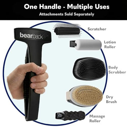 Bearback Back Shaver for Men – Effortless 17” Folding Handle, Pivoting Triple Blade Technology – Part of the Bearback Interchangeable Grooming System Avelisse