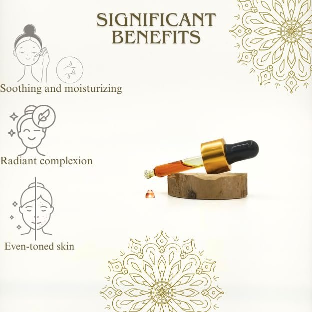 TATSAT Kumkumadi Oil for Glowing, Spotless & Wrinkle-Free Skin - Authentic Ayurvedic Face Oil with Organic Saffron, Anti-Aging & Moisturizing Taila, 10ml - görsel 3