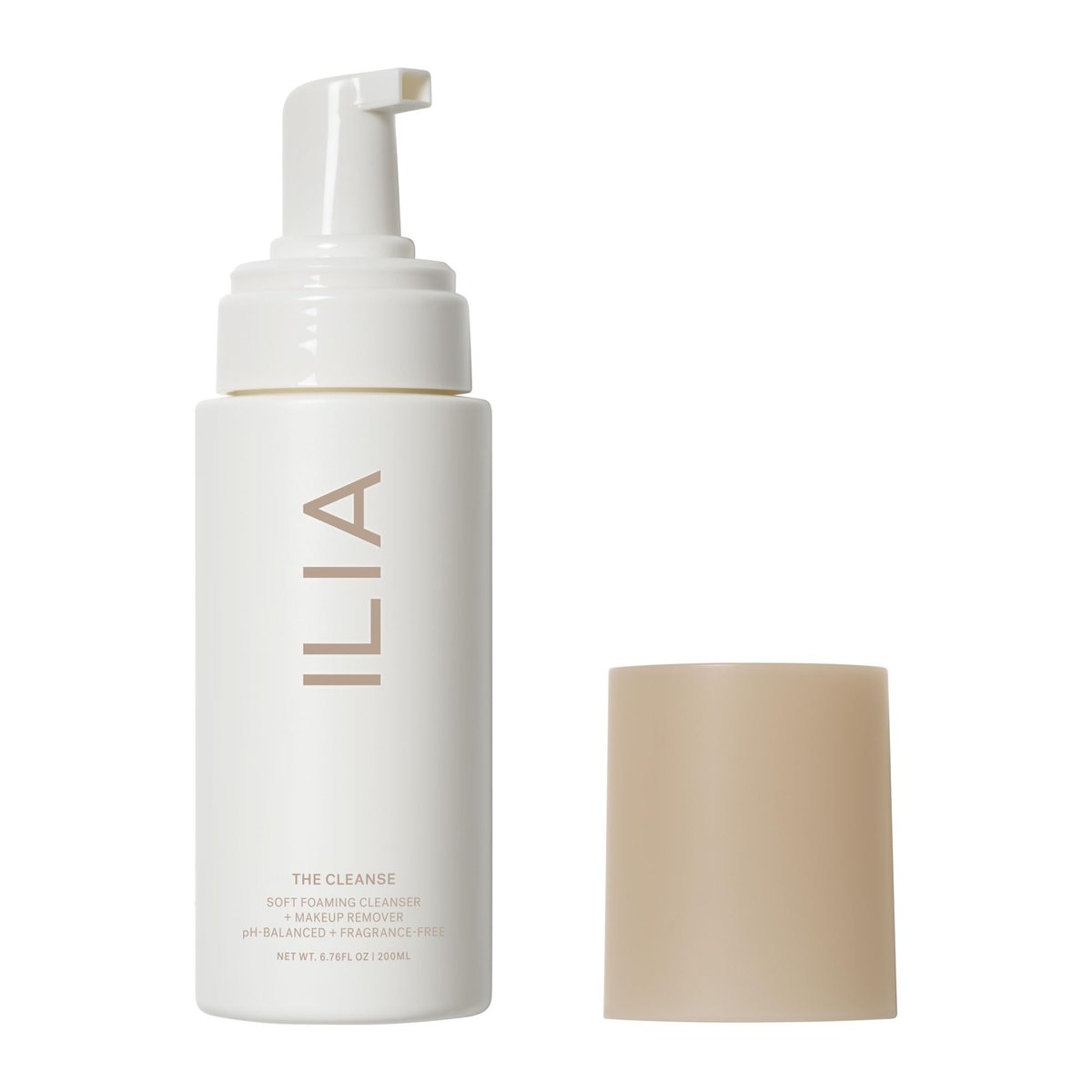 ILIA The Cleanse Soft Foaming Cleanser + Makeup Remover - Non-Toxic, Vegan, Cruelty-Free Face Wash (6.76 fl oz) Avelisse