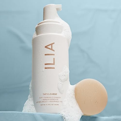 ILIA The Cleanse Soft Foaming Cleanser + Makeup Remover - Non-Toxic, Vegan, Cruelty-Free Face Wash (6.76 fl oz) Avelisse