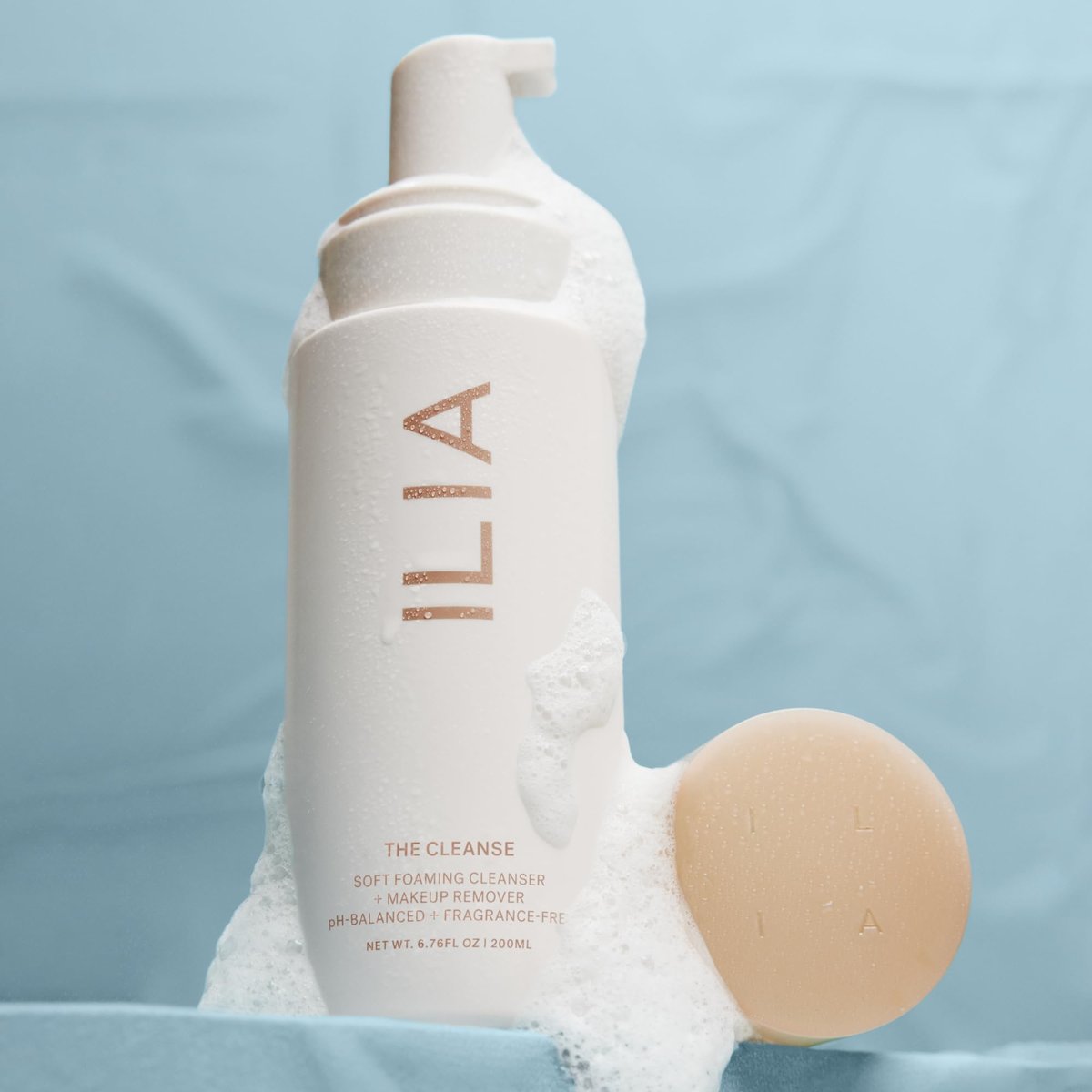 ILIA The Cleanse Soft Foaming Cleanser + Makeup Remover - Non-Toxic, Vegan, Cruelty-Free Face Wash (6.76 fl oz) Avelisse