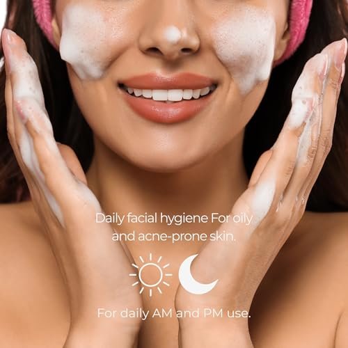 Sesderma SALISES Foamy Soap-Free Cream, Gentle Face Wash for Oily & Acne-Prone Skin, Salicylic Acid Pore Cleanser, 8.5 fl oz Avelisse