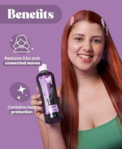 Natural Sant Liso Vital Duo Kit - Shampoo & Leave-In Conditioner with Red Onion Extract, Biotin & Rosemary for Anti-Frizz and Heat Protection Avelisse