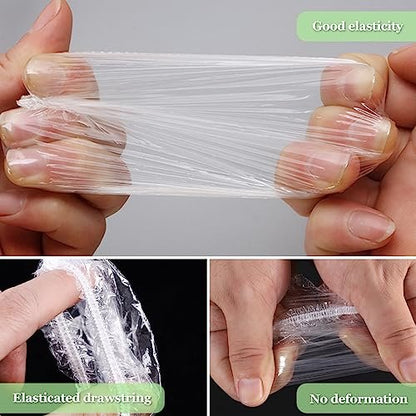 200 Pcs Clear Disposable Ear Protectors – Waterproof Ear Covers for Bathing, Hair Coloring & Beauty Treatments