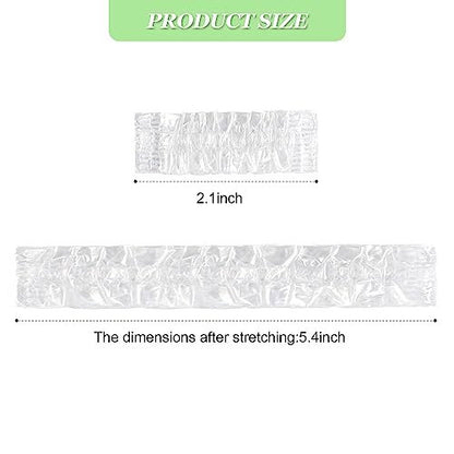 200 Pcs Clear Disposable Ear Protectors – Waterproof Ear Covers for Bathing, Hair Coloring & Beauty Treatments