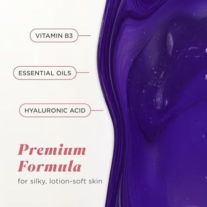 Caress Black Orchid & Patchouli Oil Body Wash with Hyaluronic Acid & Vitamin B3 – 4 Pack, 20 fl oz Each – Moisturizing Body Wash for Silky Soft Skin & Long-Lasting Exotic Fragrance