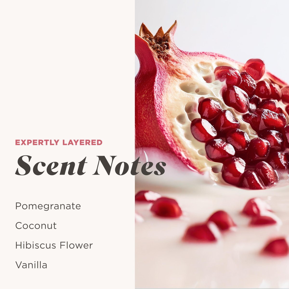 Caress Tahitian Pomegranate & Coconut Milk Exfoliating Scrub Body Wash with Hyaluronic Acid & Vitamin B3, 20 fl oz (Pack of 4) Avelisse