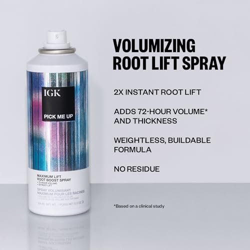 IGK PICK ME UP Maximum Lift Root Boost Spray – Instantly Lifts, Adds Volume & Thickness – Vegan & Cruelty Free – 5 oz Avelisse