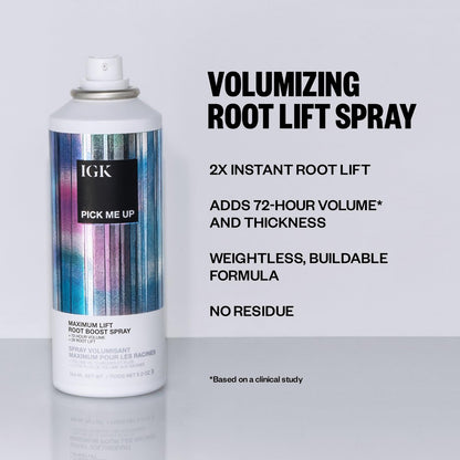 IGK PICK ME UP Maximum Lift Root Boost Spray – Instantly Lifts, Adds Volume & Thickness – Vegan & Cruelty Free – 5 oz Avelisse