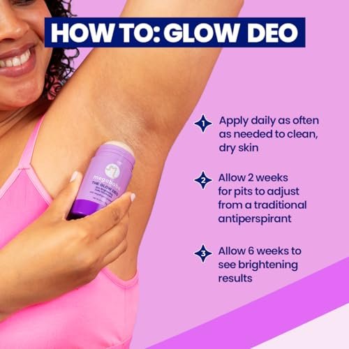 Megababe Daily Deodorant - The Glow Deo with 72 Hour Odor Protection, Aluminum-Free, All Natural, MegaBright Complex Brightens Skin, 2.6 oz Avelisse