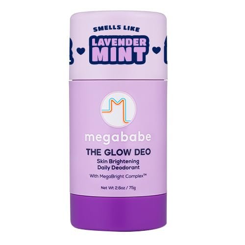 Megababe Daily Deodorant - The Glow Deo with 72 Hour Odor Protection, Aluminum-Free, All Natural, MegaBright Complex Brightens Skin, 2.6 oz Avelisse