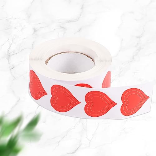 TOYMIS 500PCS Red Heart Shaped Tanning Stickers - Paper Heart Stickers for Outdoor Use, Fade Resistant Avelisse