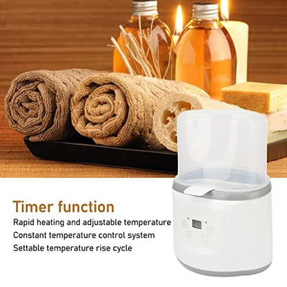 Pongnas Massage Oil Warmer & Cream Warmer for Salon Spa - Digital Display, Precise Temperature Control, 110V US Plug