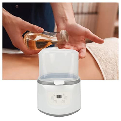Pongnas Massage Oil Warmer & Cream Warmer for Salon Spa - Digital Display, Precise Temperature Control, 110V US Plug