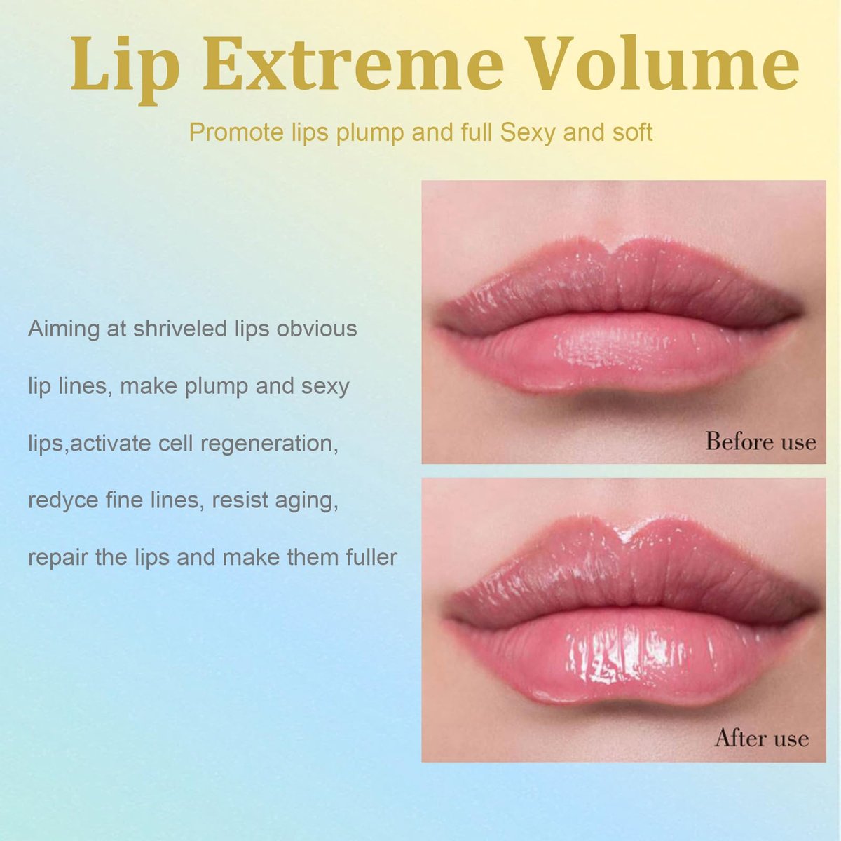 LAIKME Lip Plumper Set - Extreme Plumping Lip Gloss for Thicker, Fuller Lips - Lip Enhancer & Moisturizer for Dry Lips - Instant Lip Filler Effect, 1 Fl Oz - görsel 4