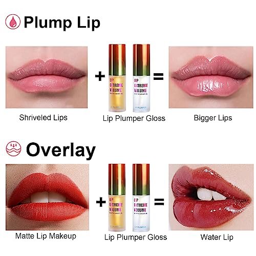 LAIKME Lip Plumper Set - Extreme Plumping Lip Gloss for Thicker, Fuller Lips - Lip Enhancer & Moisturizer for Dry Lips - Instant Lip Filler Effect, 1 Fl Oz - görsel 13