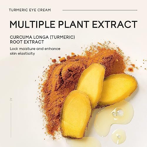 Easilydays Turmeric Under Eye Cream – Hydrating Eye Serum for Dark Circles, Fine Lines, and Puffiness Avelisse