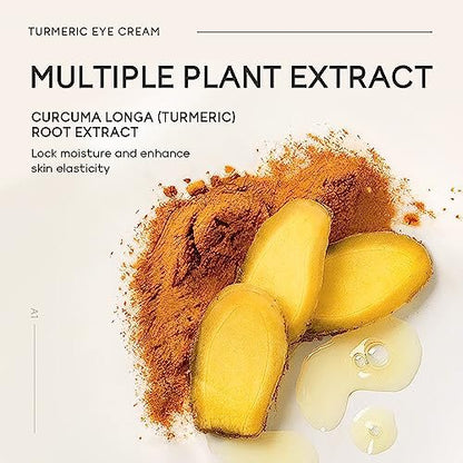 Easilydays Turmeric Under Eye Cream – Hydrating Eye Serum for Dark Circles, Fine Lines, and Puffiness Avelisse