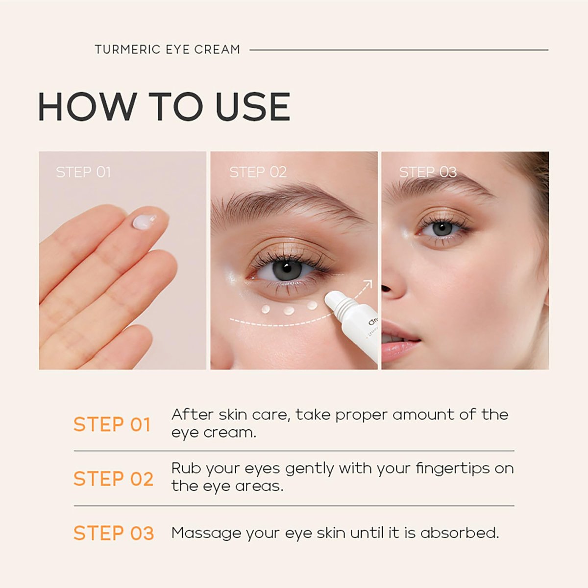 Easilydays Turmeric Under Eye Cream – Hydrating Eye Serum for Dark Circles, Fine Lines, and Puffiness Avelisse