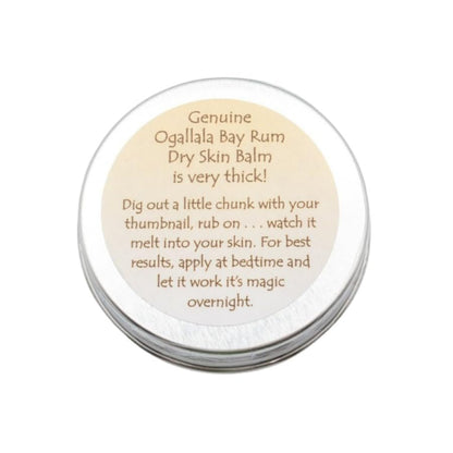 Ogallala Bay Rum Intensive Repair Dry Skin Balm – Old Fashioned Bay Rum Scent, 1 oz Tin